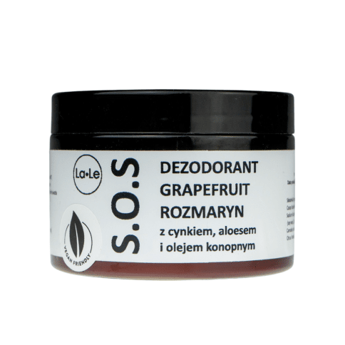 Dezodorant S.O.S grapefruit-rozmaryn z cynkiem, aloesem i olejem konopnym